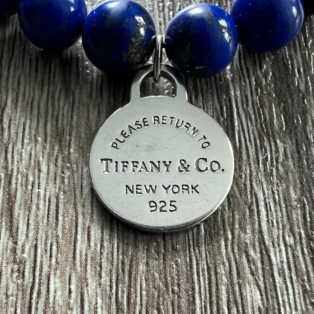 Tiffany & Co. lapis bead‎ bracelet
